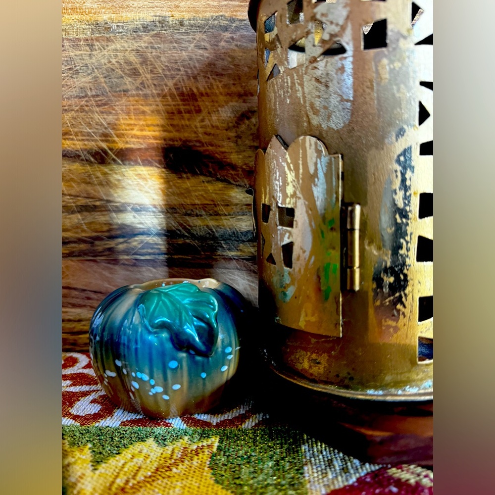 Ceramic Pumpkin Tealight Candleholder